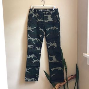 Camo camouflage slim straight leg jean